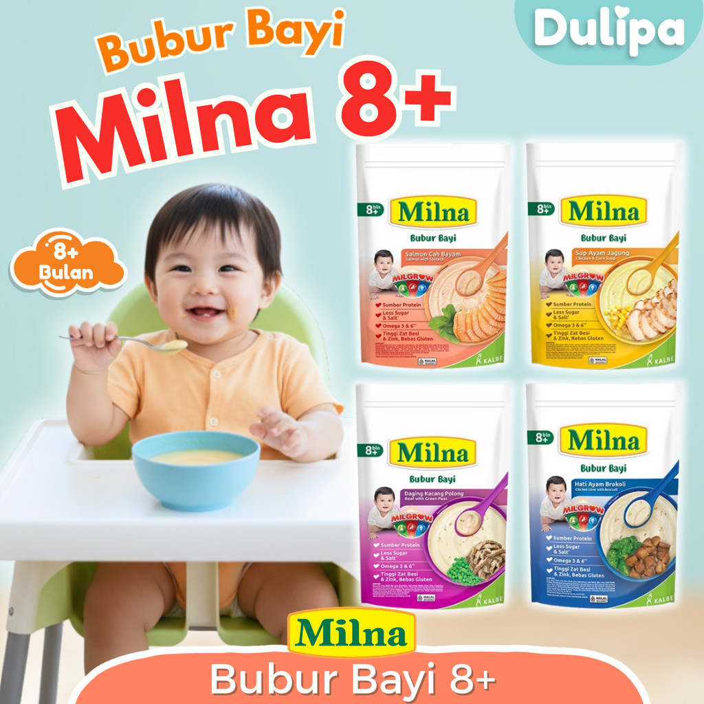 Milna Bubur Bayi 8 Bulan Bubur Bayi MPASI Milna Bubur Bayi Milna Tanpa Pengawet Tinggi Vitamin