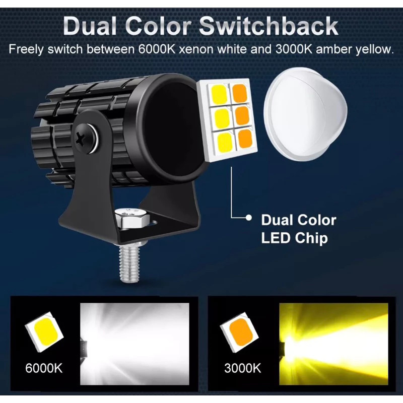 Lampu Laser Tembak Driving Mini LED Terang