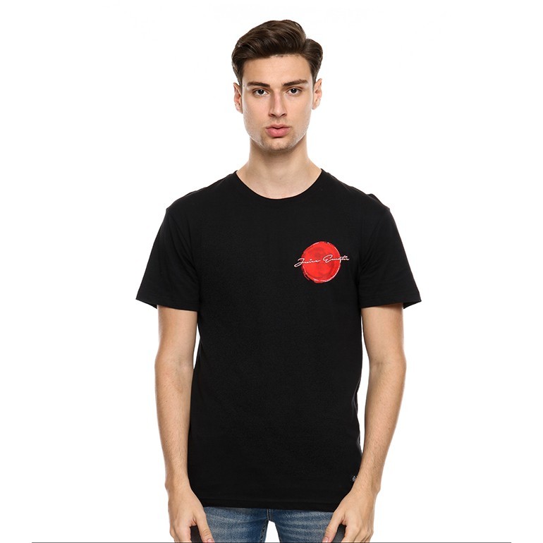 Juice Ematic Kaos Lengan Pendek Pria Hitam FERTO MTSS04101-BLK Planet Surf Kaos Pria Atasan Pria