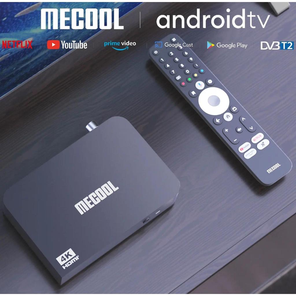 TV Box Android 2024 MECOOL KT2 DVB-T2 Smart TV ip tv tvbox Amlogic S905Y4 romecast 2GB 32GB 4K andro