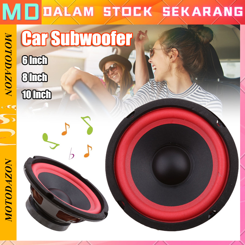6 8 10 Inch Bass Speaker Subwoofer Woofer Loudspeaker Midrange Speaker Audio Mobil Stereo Speaker Sp