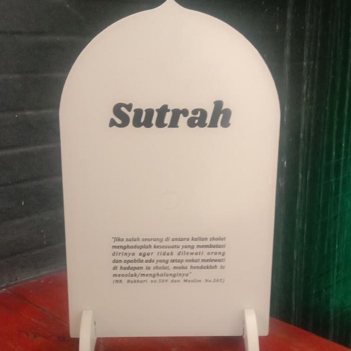 sutrah plastik, pembatas shalat