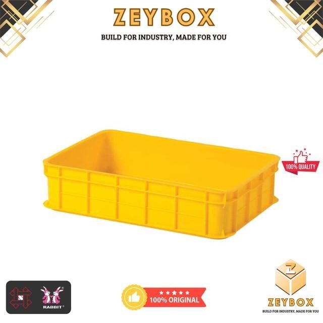 ZEY - REG Container 2022 Rabbit (P 62 x L 43 x T 14,5 cm) Krat/Box Roti/Buah Kontainer Industri Serb