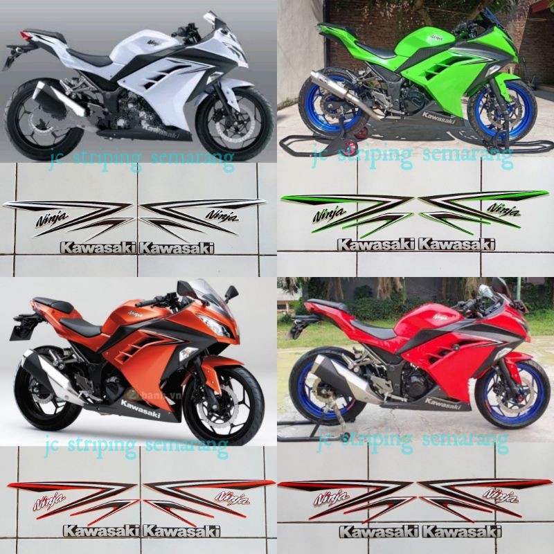 striping ninja 250 fi standar 2016