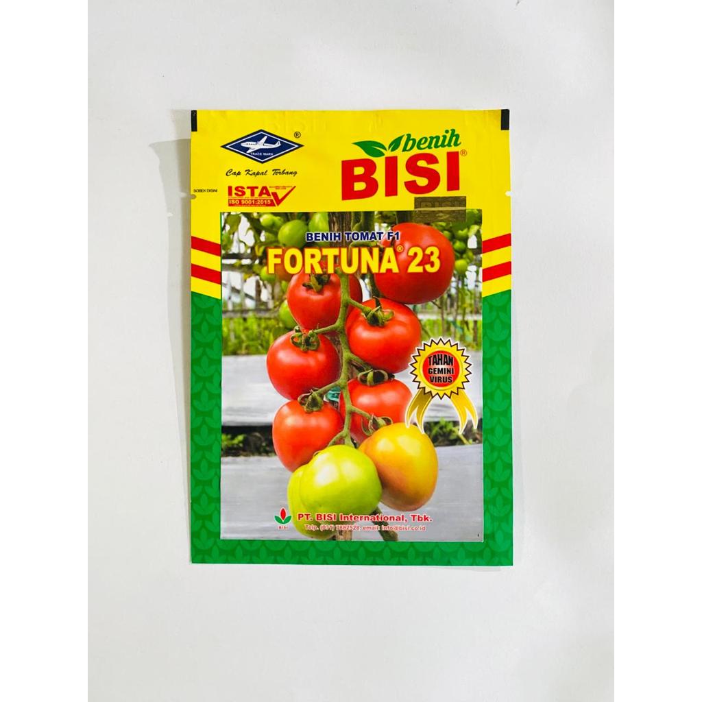 Benih tomat tahan virus gemini dataran rendah f1 FORTUNA 23 isi 5gr dari BENIH BISI