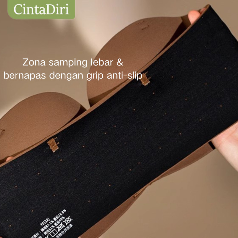 AANTOI SELLER Cinta Diri Bra Push Up Bra Kancing Depan Bra Tanpa Tali BH Wanita Tanpa Kawat Dalaman 