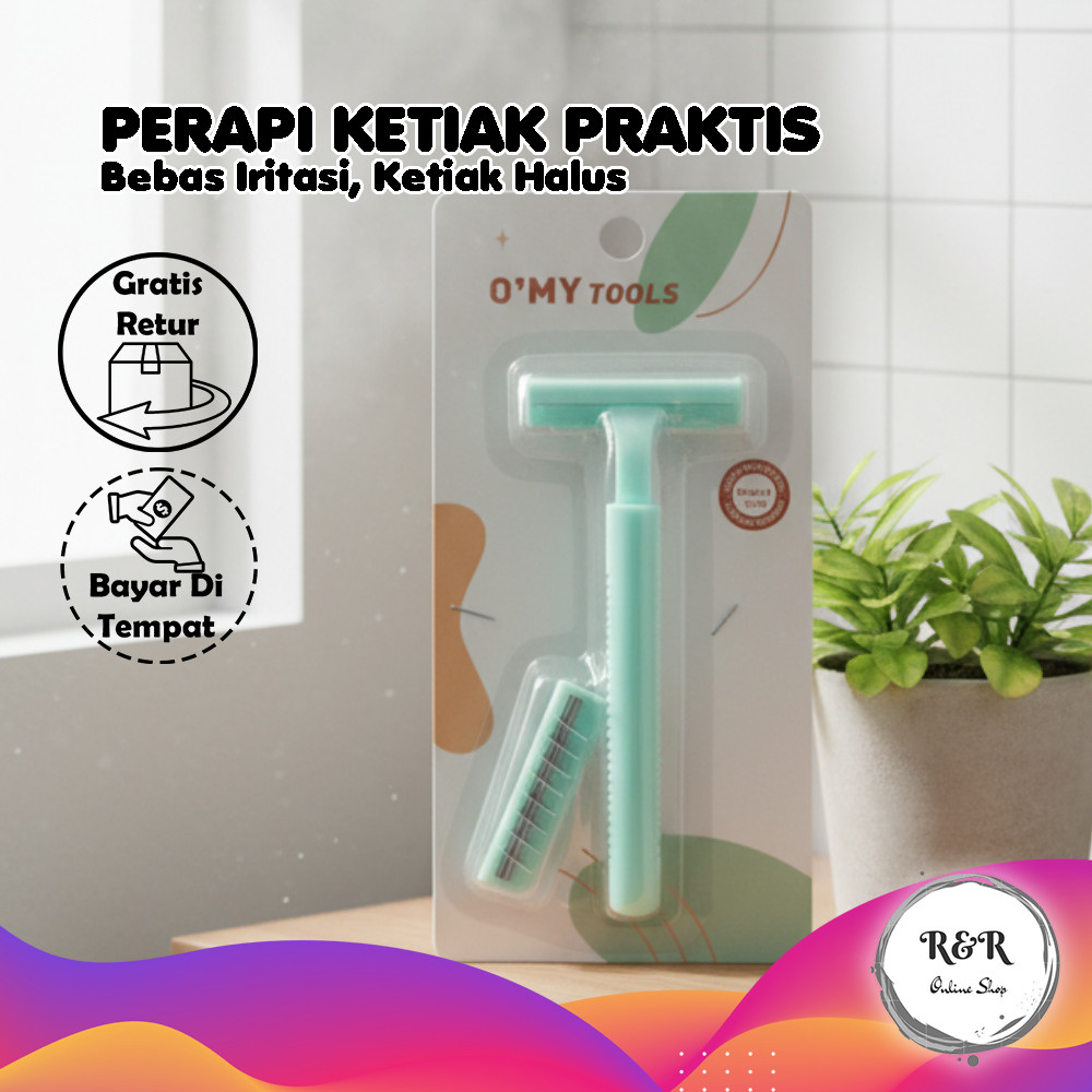Alat Cukur Ketiak Portable Anti Iritasi Alat Cukur Ketiak Mini Praktis Alat Cukur Praktis Ringan + R
