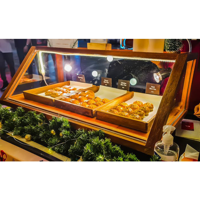 Food Display Bazzar/ Display Etalase Makanan Bazaar/ Etalase Kayu Bazaar - Rich Woodworks