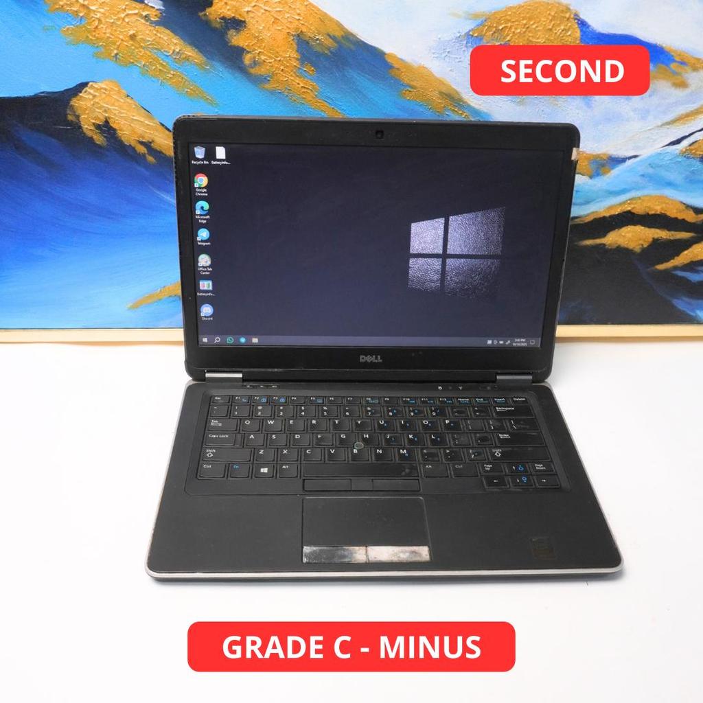 DELL LATITUDE E7440 I7 4600U 4 GB (14") GRADE C - MINUS LAPTOP SECOND ORIGINAL SINAR MUTIARA CELL