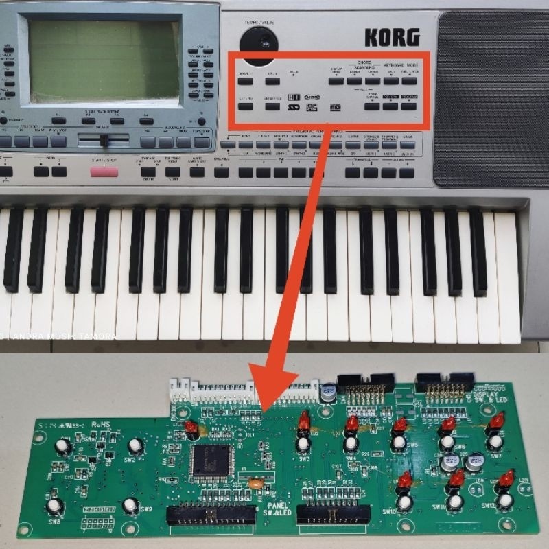 Panel Function Keyboard Korg pa50 disket pa50 usb flashdisk dan pa50 Sd