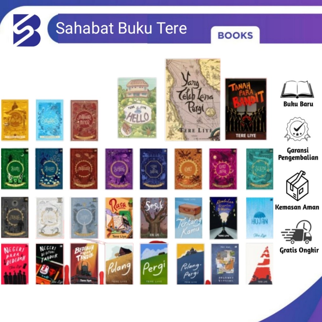 Bebas Pilih Buku Novel Tere Liye Paket Bumi Tanah Para Bandit Bandit Berkelas Hello Bulan Matahari K
