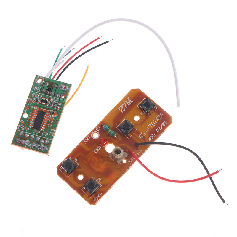 4 RC Remote Control 27MHz Circuit PCB Transmitter and Receiver Board with Antenna Rao System rc Car 
