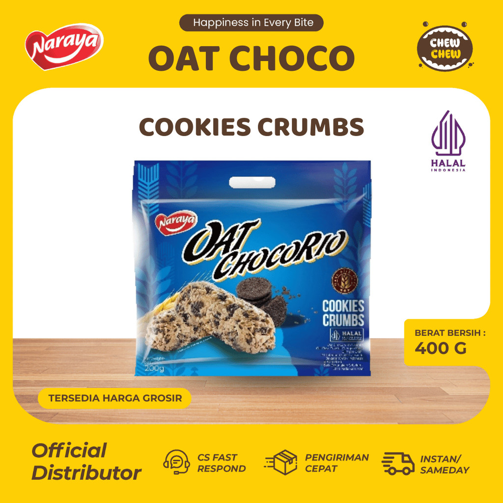 NARAYA Oat Choco 320g - Cookies Crumbs