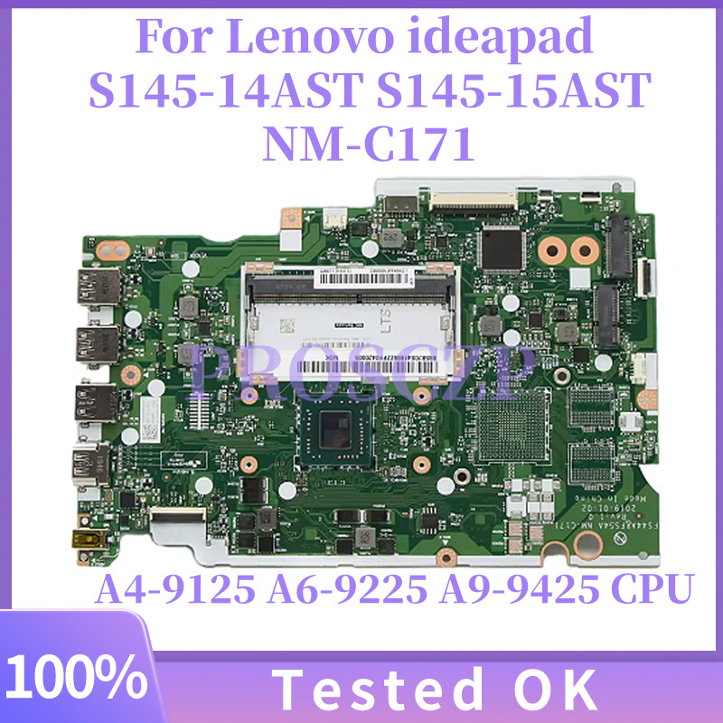 NM-C171 Laptop Motherboard For Lenovo ideapad S145-14AST S145-15AST AMD With CPU A4-9125 A6-9225 A9-