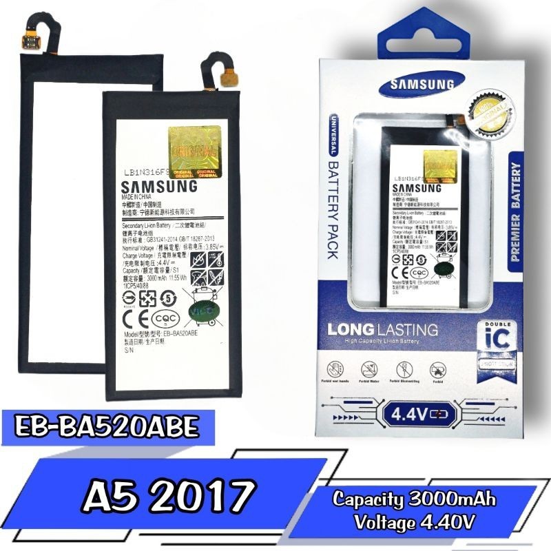 Baterai  samsung EB-BA520ABE / A5 2017 battery batre ORIGINAL jpng8 12 bulan garansi