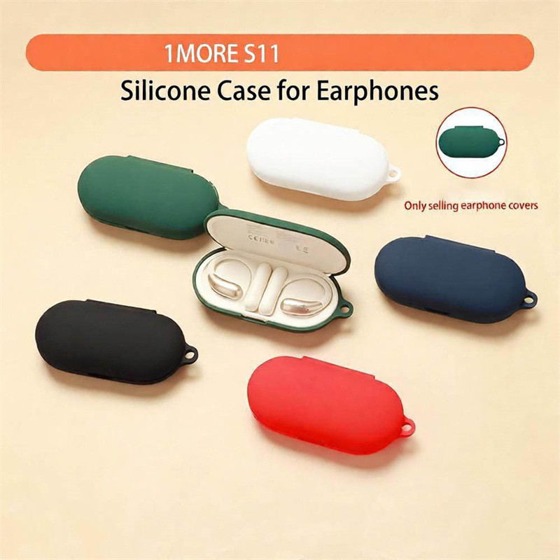 Untuk 1MORE S11 Cover Bluetooth Earphone Box Case Casing Silikon Lembut untuk Aksesori Earphone 1MOR