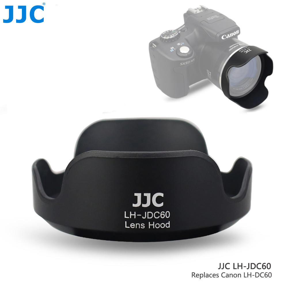 JJC  Camera Lens Hood for CANON PowerShot SX1 IS SX10 IS SX20 IS SX30 IS SX40 IS SX50 HS SX530 HS Re