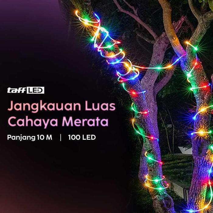 Lampu Tumblr RGB 10 Meter 100 LED - Hias String Lights Warna Warni Kelap Kelip Kawat Dekorasi Natal 