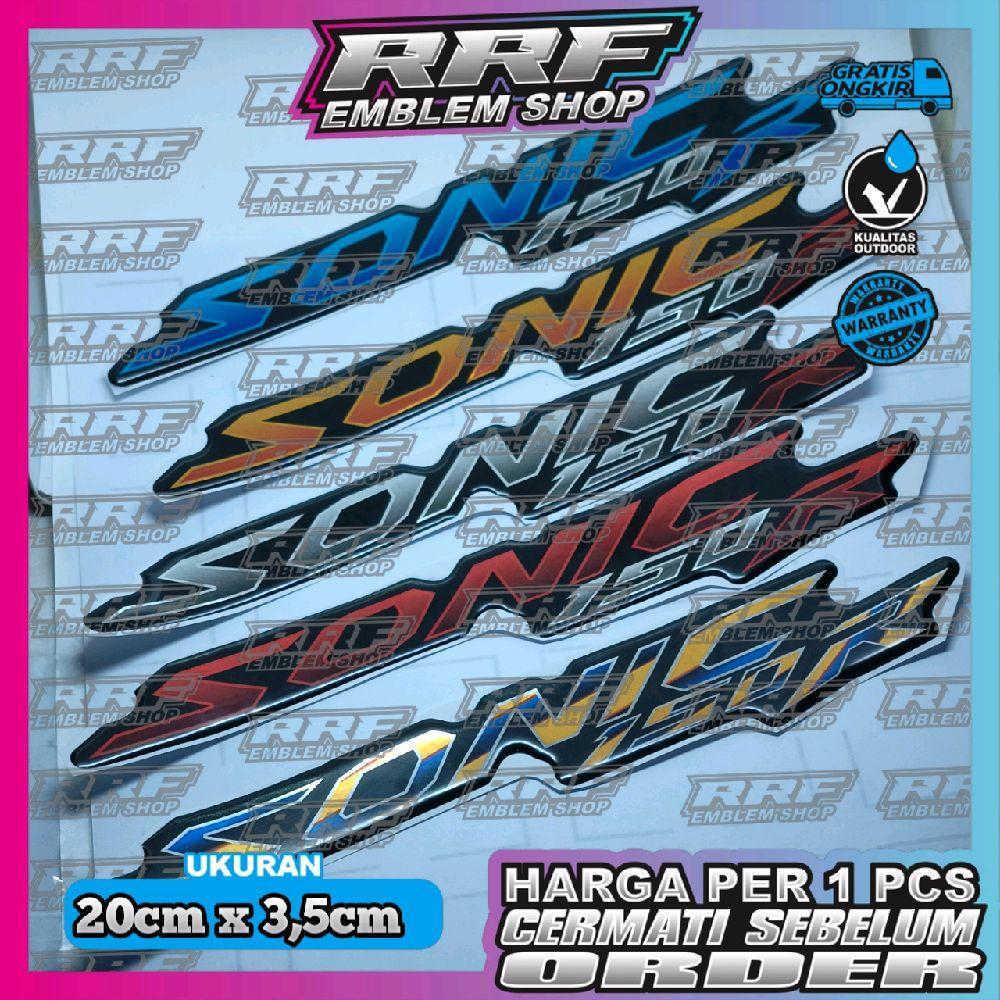 Emblem timbul SONIC 150 R, Emblem timbul logo HONDA SONIC 150 R