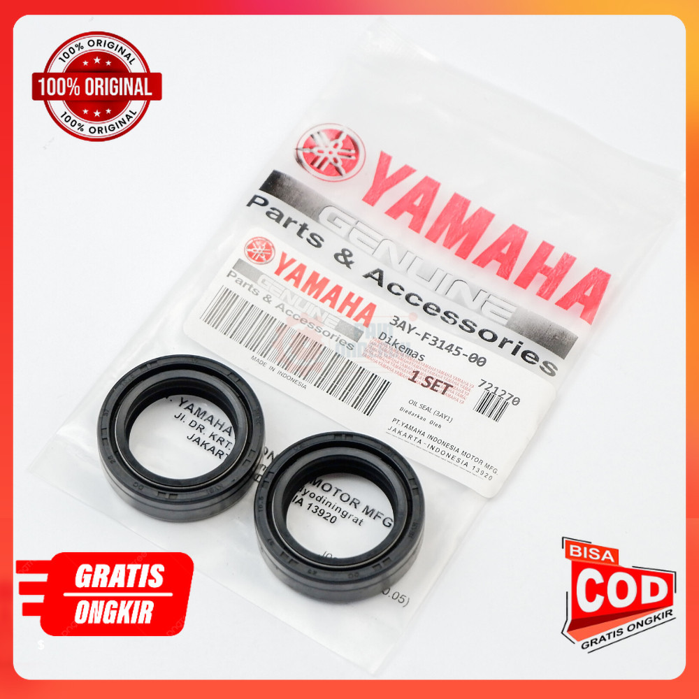 seal shock depan mio -  sil sok depan mio smile 5TL 3AY onderdil motor part Ori
