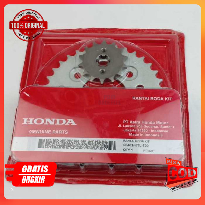 Ori gear set supra x 125 - gir set supra x125 KTL original part