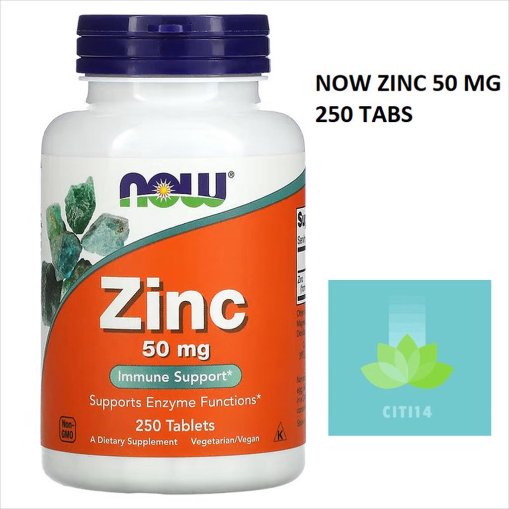 Now Zinc 50mg 250Tabs Zinc 50 mg 250 Tabs
