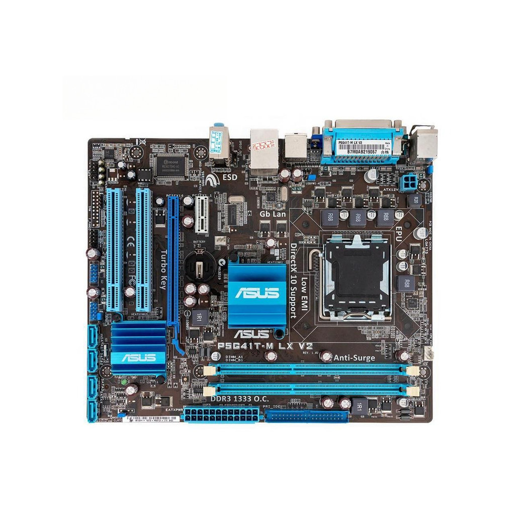 ASUS P5G41TMLX V2 Motherboard Intel G41 LGA 775 Micro ATX VGA DDR3 1333 8GB SATA2 IDE USB20