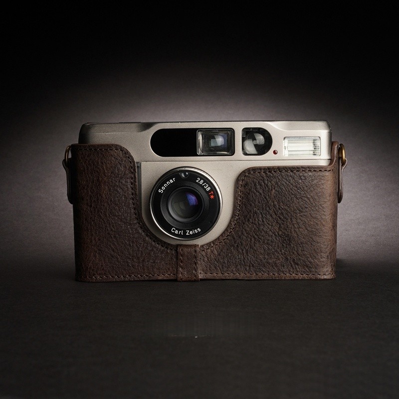 100% Brand New Genuine Leather Camera case Cover Bag for CONTAX T3 T2 Tix