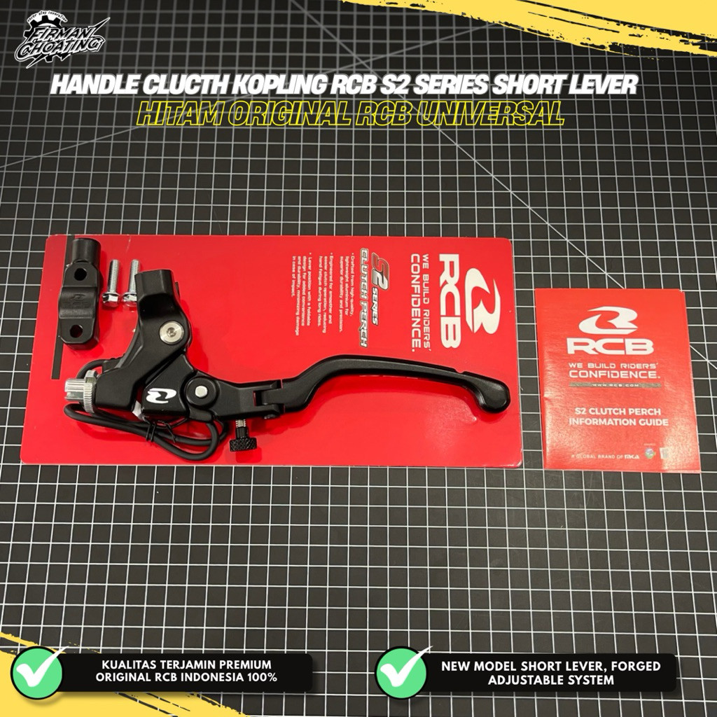 HANDLE KOPLING REM KIRI RCB RADIAL S2 BLACK SHORT LEAVER UNIVERSAL RX KING F1ZR JUPITER BEAT AEROX V