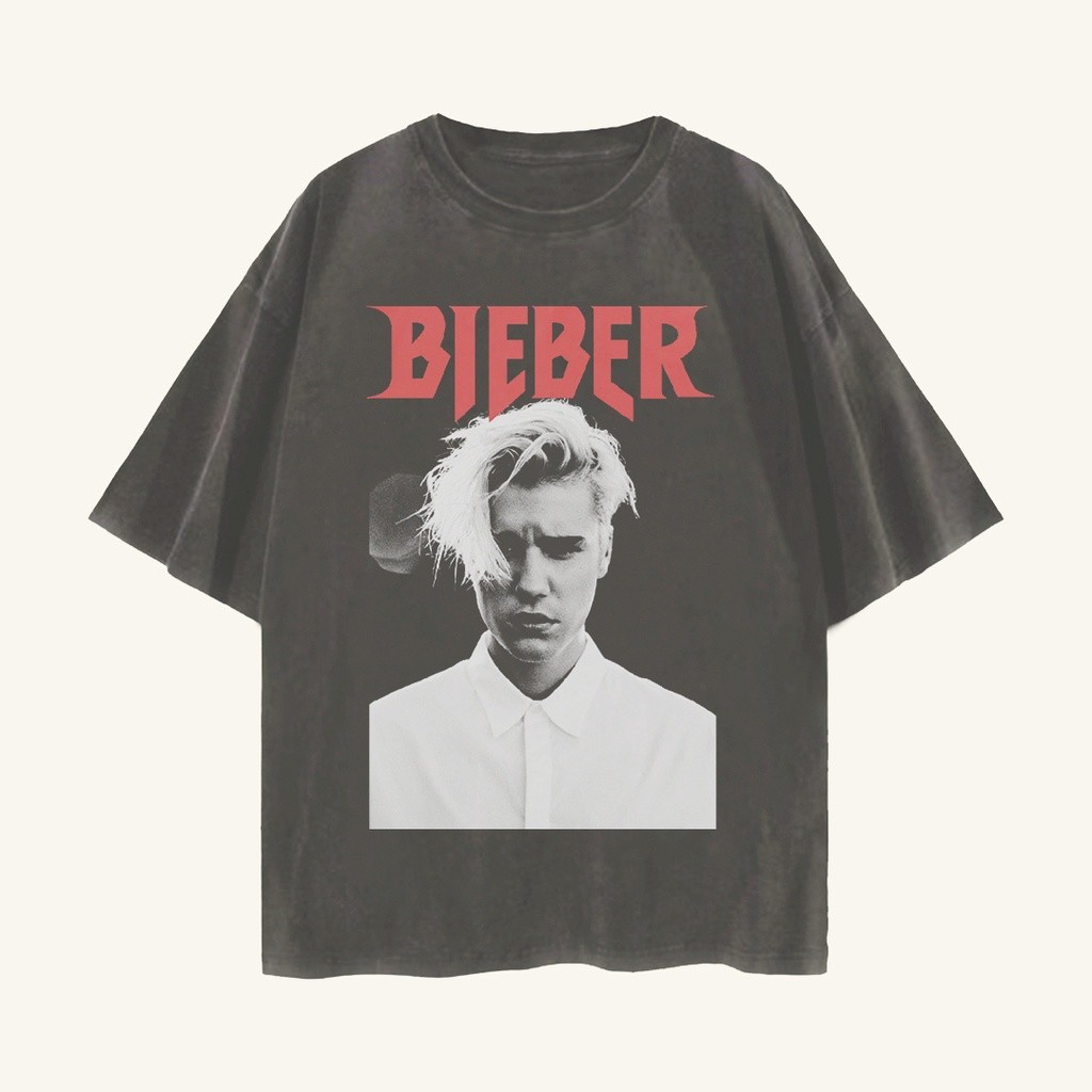 Kaos Justin Bieber Purpose Tour Vintage Oversize T shirt