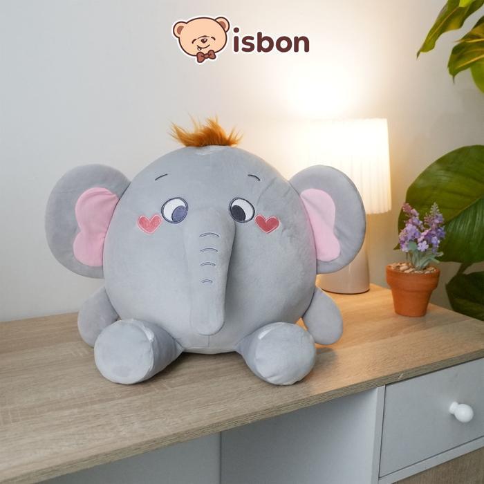 PROMO  ISTANA BONEKA Gajah Bumble Bulat Rambut Pendek Gendut Mainan Anak Hadiah Ultah Halus Lembut P