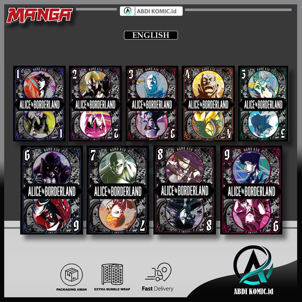 Komik Manga Alice in Borderland, Vol. 1 - 9 (English)
