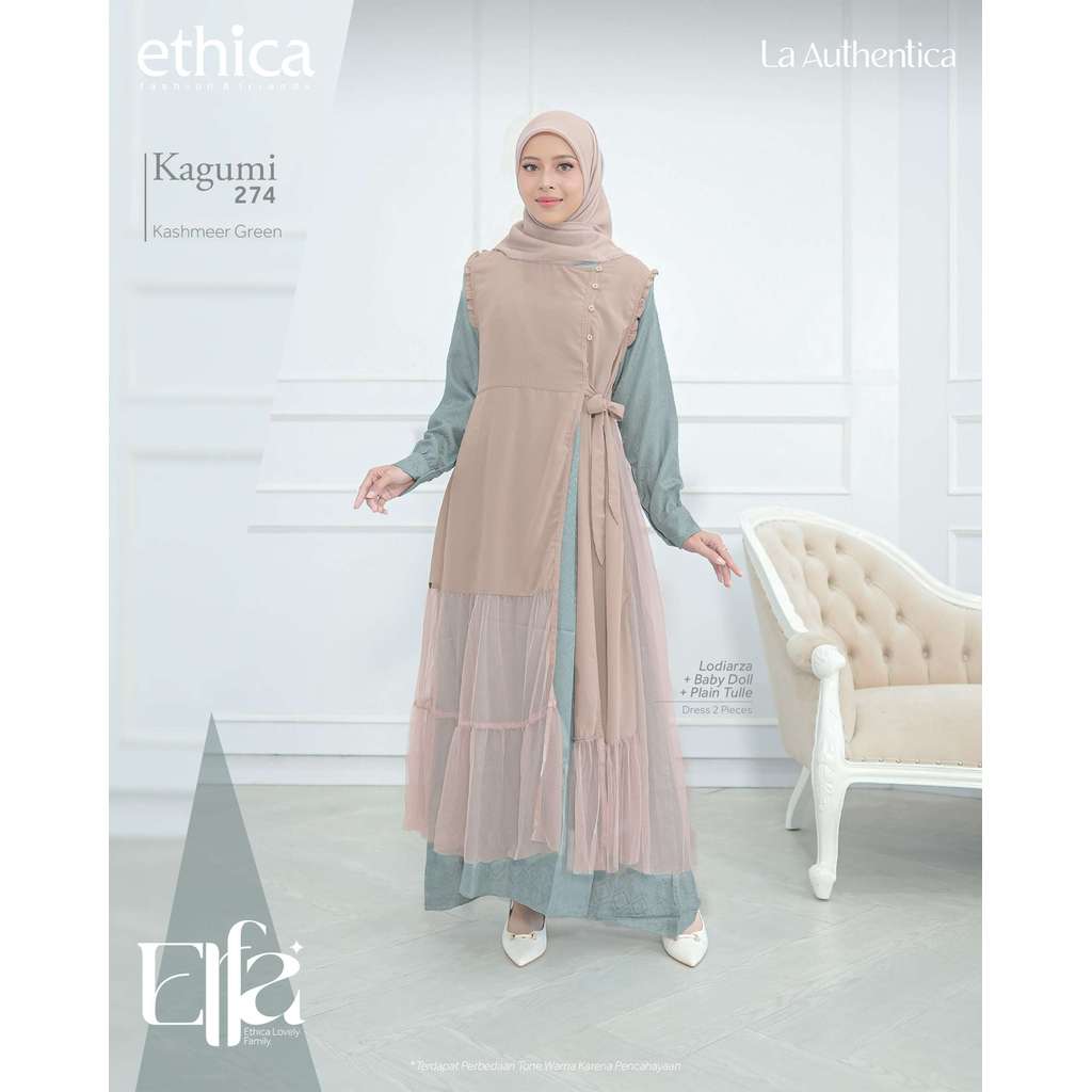 ETHICA GAMIS DEWASA KAGUMI 274 KASHMEER GREEN