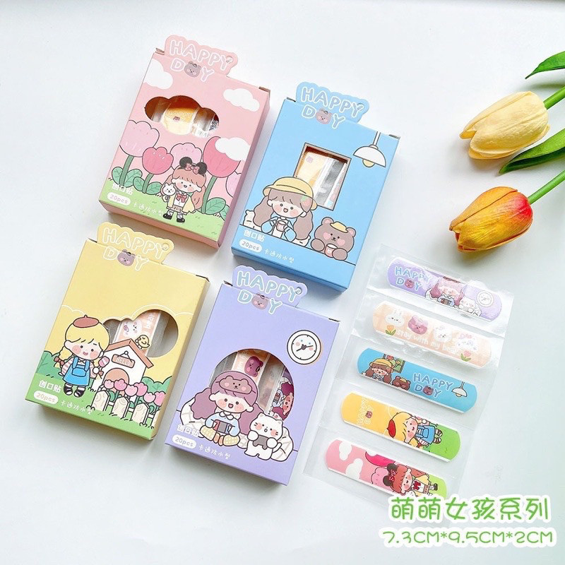 20 pcs Hansaplast / Plester Luka Anak dan Dewasa Karakter Waterproof