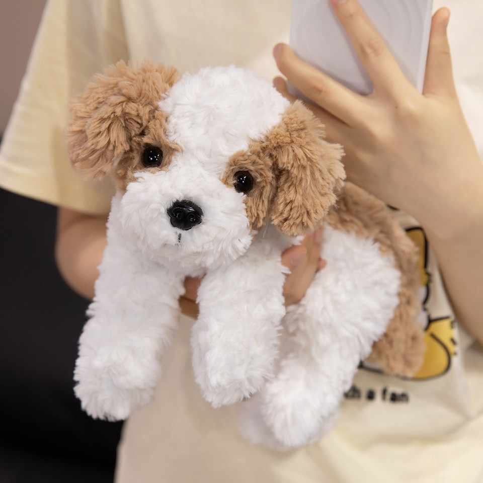 Cute Real Life Curly Dog Bichon Dog Plush Toy Kawaii Cartoon Plush Toys Girl Birthday Girlfriend Chr
