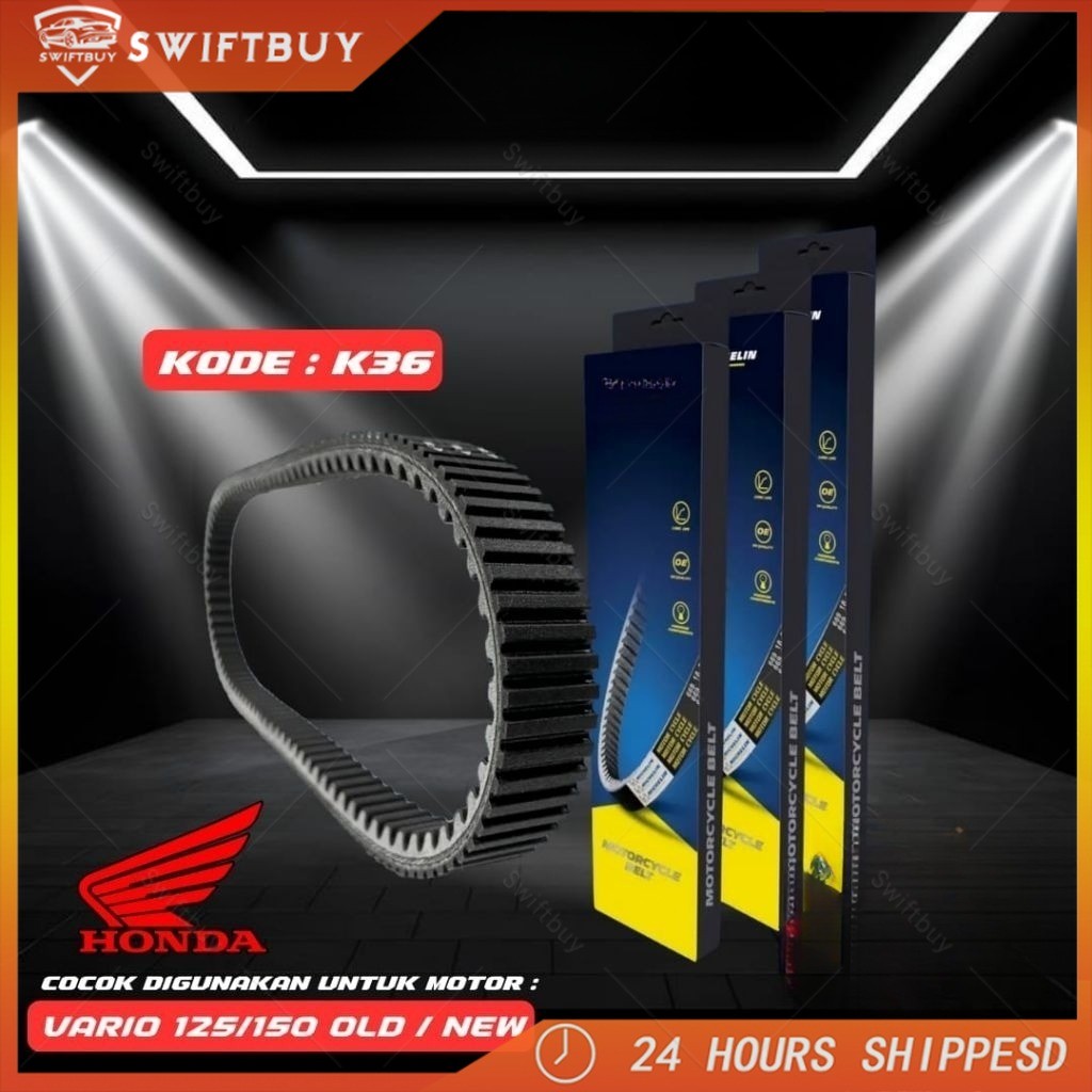 Vanbelt V-Belt Epdm Vario125/150 Led KZR Vario 125 Bohlam Original