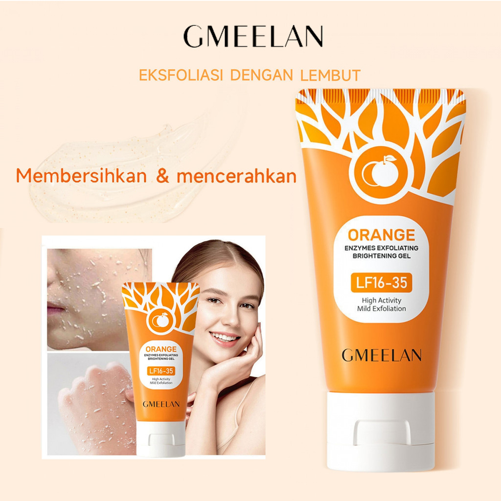GMEELAN 1 Minute Exfoliating Gel 50gr   / GMEELAN Orange Exfoliating Whitening Gel / Gmeelan exfolia