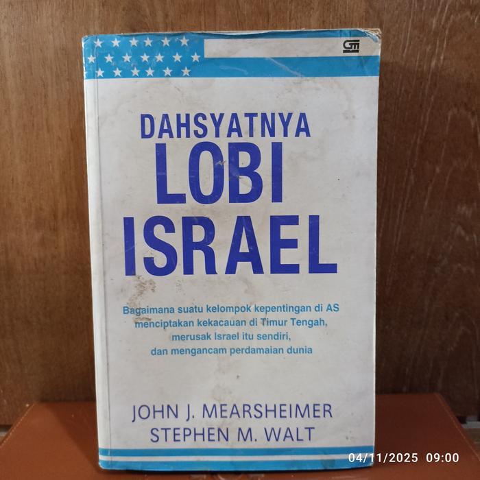 buku dahsyatnya lobi israel 731 hal ada bekas air bagus