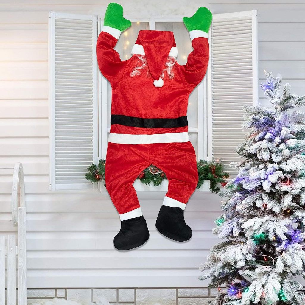 Santa Claus Decoration Santa Climbing Window Door Christmas Props New Year Hanger Decoration Christm