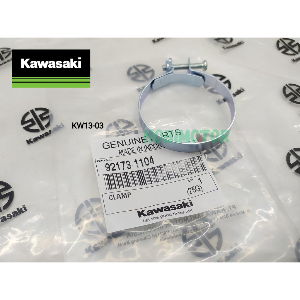 Klem Kecil Karet Filter Udara Box Filter Ninja RR New Old Original 92173-1104