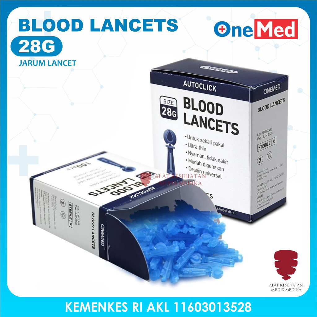 Blood Lancet Jarum Pengambil Darah Test Bekam Alat Diagnosa
