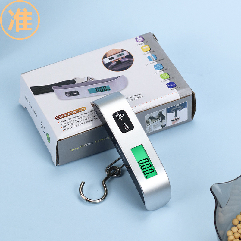 50kg Hanging Baggage Scale gital Luggage Scale LCD splay Portable Suitcase Weighing Scale Travel Lug