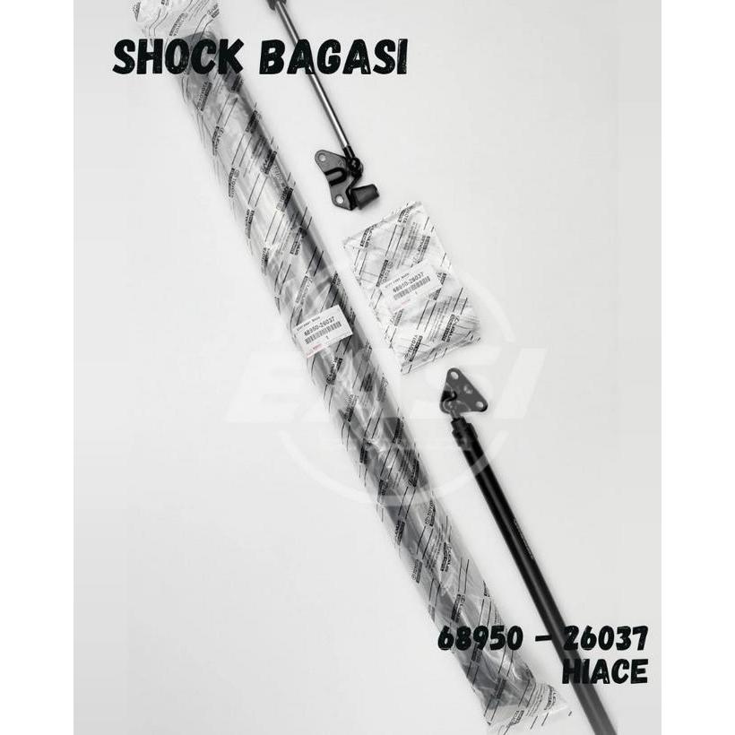SHOCK BAGASI HIDROLIK PINTU BELAKANG HIACE 1SET 68950-26037 -soniacos