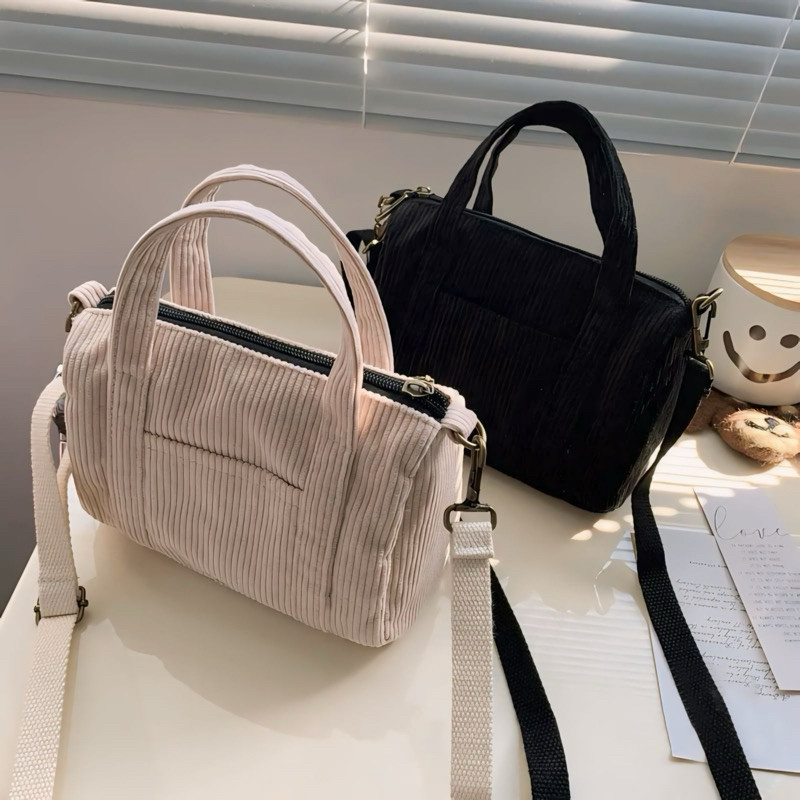 Velicia Tas Selempang Corduroy Slingbag Wanita Corduroy Tas Selempang Wanita