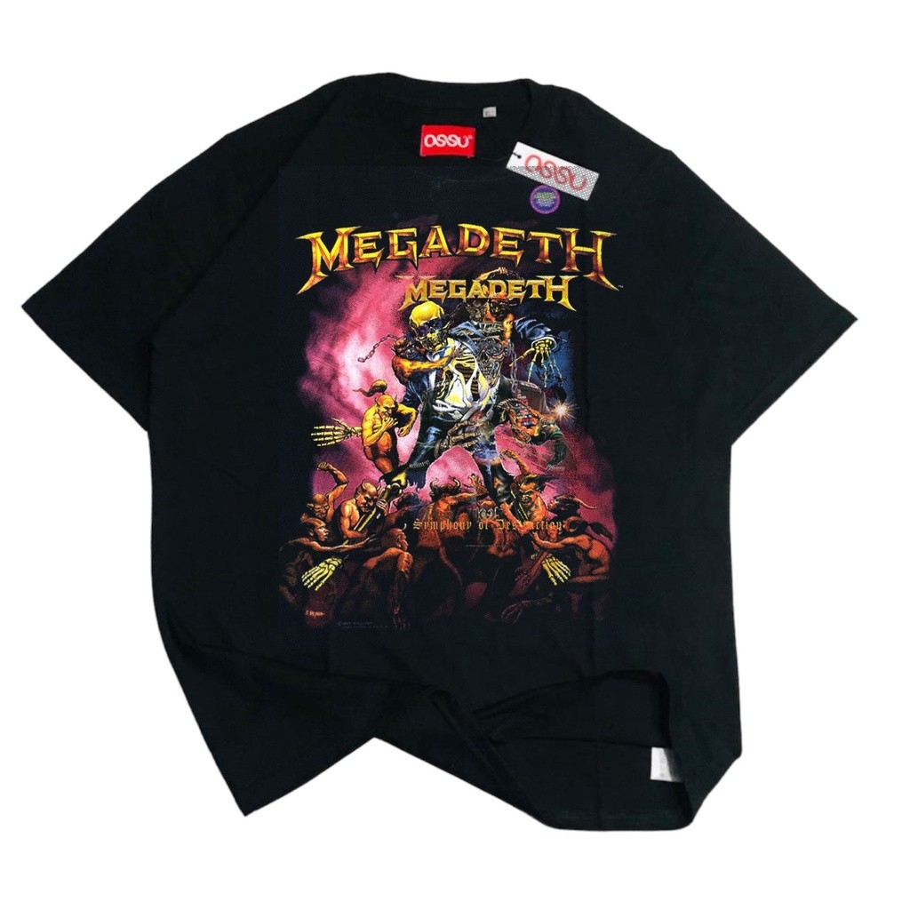 OSSU TSHIRT MEGADETH SYMPHONY OF DESTROY - THRASH METAL BAND TEE