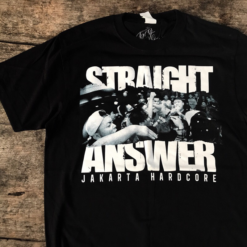 COD STRAIGHT ANSWER JAKARTA HARDCORE TSHIRT BLACK