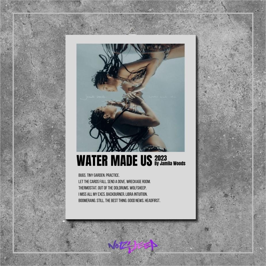 Album Musik band Water Made Us  Jamila Woods poster kayu mdf notsleep store  Kamar  Kamar