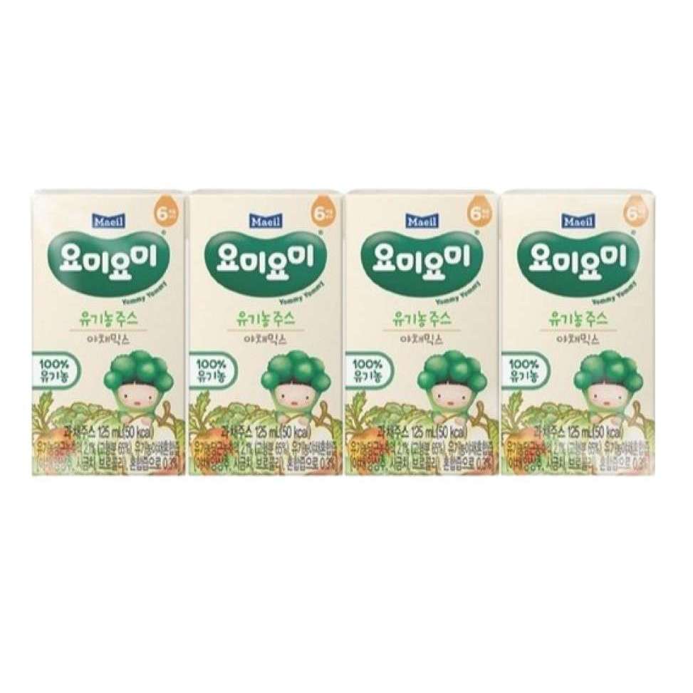 MAEILS YOMMY JUICE MIXED VEGETABLE 4X125ML