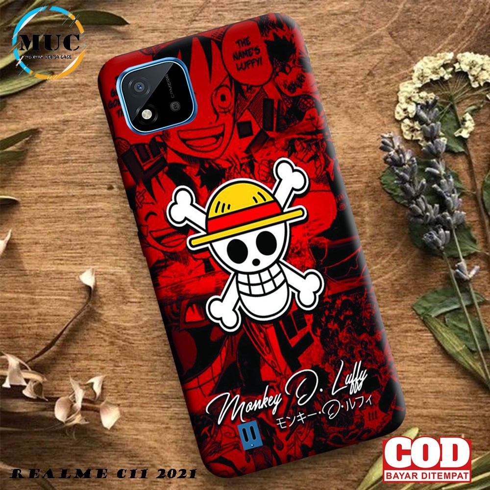 [OP3] CASE REALME C11 2021/C20 FULLPRINT HARDCASE 3D Fashion Anime One Piece kesing bisa cod
