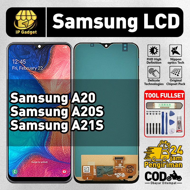 ORIGINAL LCD Samsung A20 / A20S LCD Samsung A21S Fullset ORI HP Asli Touchscreen Layar Sentuh HP COD